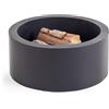 Bizzotto Braciere nebraska tondo basso, Ø60x26h cm, nero