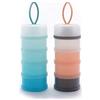 Queta 2pcs Dispenser di Latte in Polvere per Neonati 480ml Twist-Lock Impilabile On-The-Go Erogatore di Latte in Polvere Senza BPA e Contenitore per Snack/Cereali/Cibo/Frutta/Snack