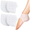 Fonyiunce 2 Paia Protezione Talloniera in Silicone, Talloniera da Indossare per Donna e Uomo, Heel Pads Cushion, Gel Tacco Calze, Sollievo Dolore Protezione per Fascite Plantare