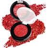 cypedo Palette di ombretti rossi con glitter singoli, rosso-oro olografico duocromo shimmer ombretto per donne mature ad alta pigmentazione Spark Carnevale Halloween eyeliner trucco viso e corpo