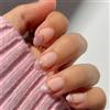 Cosblisvia Unghie Finte Corte a Mandorla, Unghie Adesive Nude Rosa Cat Eye con Linea Dorata, Unghie Finte Corte Riutilizzabili per Donne, Sposa per Matrimonio & Ufficio (24 Pezzi)