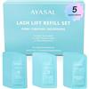 AYASAL Kit di ricostituzioni per lash lift: Step 1+2 Refill Set, Korean Thio-Free Lash Perm - Professional Long Lasting Results Up To 6-8 Weeks - Eyelash Curling Set at Home - For 5 Applications