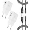 Mijun Caricabatterie Caricatore Rapido Alimentatore Ricambio Type C per Samsung Galaxy S20 S10 S9 S8 Huawei P20 Xiaomi Mi 9 Redmi Note 9S HTC 10 OnePlus 5 LG G5 con Cavo in Nylon USB C 2M (2-Pack)