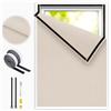 Edonkvi Tenda Oscurante Finestra,Tenda Lucernario Termiche,Telo Oscurante per Interni Senza Fori,Tendina Oscuranti Finestra Materiale di Lino,Tessuto Scuri per Finestre Interno,100% Blackout Curtains