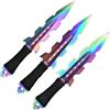 V-STORM SET 3 COLTELLI DA LANCIO RAINBOW LACCI NERI