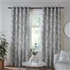Fusion - Tende Foglie Bianche e Nere L168 x 229 cm - 2 x Pannelli - 100% Cotone - Tende bianche con occhielli con stampa foglie - Tende e tende con foglie tropicali in bianco/nero - Collezione Matteo