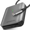 AXAGON Lettore smart card Axagon USB-A 3.2 Gen 1 tipo C/M C UHS-II Nero [CRE-S3C]