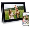 Rollei Smart Frame WiFi 100 in nero. Cornice digitale da 10,1 pollici con funzione WiFi per riprodurre foto e video con audio