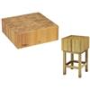 Forcar attrezzature per la ristorazione CCL1755 Ceppo legno 17cm con sgabello 50x50x90h