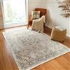 Livabliss Alora Tradizionale Vintage Rectangle Tappeto | Grigio chiaro, Crema, Marrone | 120x170cm | Soggiorno e Camera da Letto | Tessuto a Macchina Poliestere