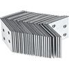 Alberts GAH-Alberts 330194 Squadretta di Giunzione, Acciaio, 40 x 40 x 40 mm / 25 pz