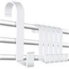 Caianwin 6 ganci per portasciugamani, radiatore, colore bianco, gancio a S, gancio multiuso per bagno, cucina