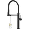 Tohlar Rubinetto da Cucina a 3 Vie, Rubinetto con Filtro Acqua 3 in 1 Nero, Rubinetti per Lavello da Cucina con Uscita Acqua Potabile Filtrata, Rubinetto da Cucina Monocomando Girevole a 360°