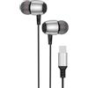 BLUE STAR AURICOLARE ORIGINALE A FILO IN-EAR PA-M09C USB-C DAC SILVER BLACK PER SMARTPHONE
