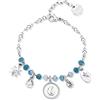 Brosway Bracciale Donna in Acciaio e Cristalli/pietre Naturali con Simbolo Luna | Collezione Chakra - BHKB133