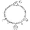 Brosway Bracciale Donna in Acciaio e Cristalli con Simbolo Luna | Collezione Chakra - BHKB115