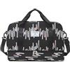SUNSEATON Borsone da Viaggio, Borsa da Viaggio Impermeabile Grande Capacità, Borsone Palestra Sportiva con Scomparto Scarpe e Tasca Umida, Borsa Sportiva da Palestra, Duffel per Sport/Viaggi (Nero)