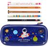 Legami Astuccio e penna cancellabile WonderWow | Set di 5 penne a forma di animale con inchiostro termosensibile + astuccio a 2 scomparti (Spazio)
