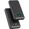 Pxwaxpy Power Bank 26800mAh con Cavi, Powerbank 25W PD QC4.0 Ricarica Rapida USB C Caricatore Portatile con 5 Uscite & LCD Display Batteria Esterna per iPhone 16/15/14/13, Samsung Huawei Pixel etc (Schwarz)