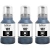 SHUOLEI 102 Inchiostro ET-2850 ET-4850 ET-3850 ET-2856 ET-4856 Compatibile con Epson 102 Flaconi di Inchiostro Multipack per Ecotank ET-4850 ET-2750 ET-2756 ET-4750 ET-2851 ET-15000 (3-Pack, Nero×3)