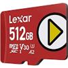 Lexar 512GB Micro SD PLAY UHS-I V30