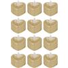 Garosa 12 Pezzi Candele LED Senza Fiamma a Forma di Cuore, Luci da tè a Luce Calda per Matrimonio, Natale e Decorazione in Camera, Ideali per San Occasioni Romantiche