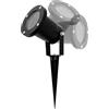 EDO Faretto da Giardino con Picchetto a Terra GU10 HORTUS Nero - Lampioni da Esterno Orientabili, Impermeabile IP65, Luce in Alluminio per Sentieri di Guida, Prato, Cortile, Cavo 25cm