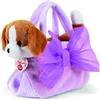 Trudi Peluche cane in borsa con fiocco