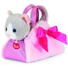 Trudi Peluche gatto rosa in borsa - fashion bag