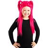 Parrucca mira rosa bambina carnevale