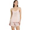Noidinotte; more than pyjamas Noidinotte - Pigiama Donna in Cotone Top bretellina con Fiocco Stampato e Pantalone Corto Articolo Pois - L Rosa