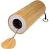 Koshi Carillon a vento in bambù color argento, 16,5 x 6,3 x 16,5 cm