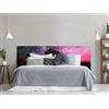 Oedim - Testiera per Letto in PVC, Motivo Albero e Cielo Rosa, 100 x 100 cm, Disponibile in Diverse Misure, Leggera, Elegante, Resistente ed Economica