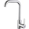 DP Griferia DP Bath GC1001 Rubinetto lavello Cucina Crisantemo, Argento