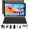 Tablet 10" 4G LTE 5G Wifi Android 14 Octa-Core 36GB RAM 128GB ROM con Tastiera..