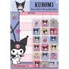 Paper Projects Kuromi - Grafico Premio A4, 42 Adesivi Colorati e Scintillanti Inclusi, Tabella Lavabile, Licenza Ufficiale, Unisex, età 3+, Brillante per incoraggiare Un Buon comportamento e completare Le attività