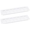 QUARKZMAN Copertura per Bocchette d'Aria, 2pz 300 x 100mm Copertura Ventilazione Lega Alluminio a Maglia, Griglia Ventilazione a Persiana Rettangolare Armadio per Scarpe Guardaroba (Bianco)