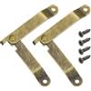 QUARKZMAN 2Pcs 4.41x0.43 Cerniere Di Supporto Pieghevoli Per Coperchi, Cerniere Di Sostegno Per Coperchi Sollevabili, Metalliche Retro Rotabili A 180 Gradi Con Viti, Bronzo