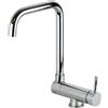 RIVESHOP - miscelatore cucina con canna abbattibile cromo - SHOP0000484