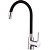 RIVESHOP - miscelatore cucina con canna flessibile e girevole nera - SHOP0000438
