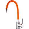 RIVESHOP - miscelatore cucina con canna flessibile e girevole arancione - SHOP0000434