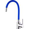 RIVESHOP - miscelatore cucina con canna flessibile e girevole blu - SHOP0000436