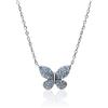 ALFIERI & ST. JOHN 925 Collana incanto in argento con zirconi celesti