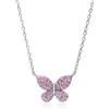 ALFIERI & ST. JOHN 925 Collana incanto in argento con zirconi e rosa