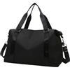 Retoo Borsa da viaggio sportiva, borsa pieghevole, 60 x 33 x 20 cm, borsa da allenamento, borsa da nuoto, borsa da viaggio, palestra, borsa da notte, borsa sportiva da uomo, 20 l, colore nero, Nero ,