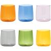 Zafferano 44 cl - No Bilia Bicchiere Acqua Fatto a Mano In Vetro Set 6 Pz