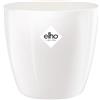 Elho Brussels Diamond Round 18 - Vaso per Interno - 100% Plastica Riciclata - Ø 18.1 x H 16.2 cm - White