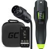 Green Cell Habu Caricabatterie EV Portatile Wallbox 11kW 7m Tipo 2 a CEE 16A 5 Poli con GC App Cavo di Ricarica para Veicoli Elettrici Model 3, Y, S, X, 500e, e-208, ID.4, ID.5, EV6