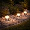 BEPER P207ILO031 Set 3 Lampade Solari Segnapassi da Giardino, 3 Luci Solari da Esterno con Picchetto, Accensione Automatica, LED per Vialetti e Aiuole, Autonomia fino a 8 Ore, IP44