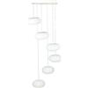 V-TAC Lampada Led A Sospensione Moderna Rotonda Colore Bianco Con 6 Fari Diametro 200mm 72W 3000K Dimmerabile Triac SKU-40011
